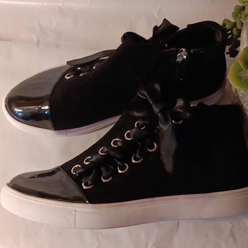 Midnight Velvet Hi-Top Sneakers - Picture 10 of 11